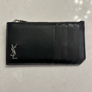 YSL mini wallet in black